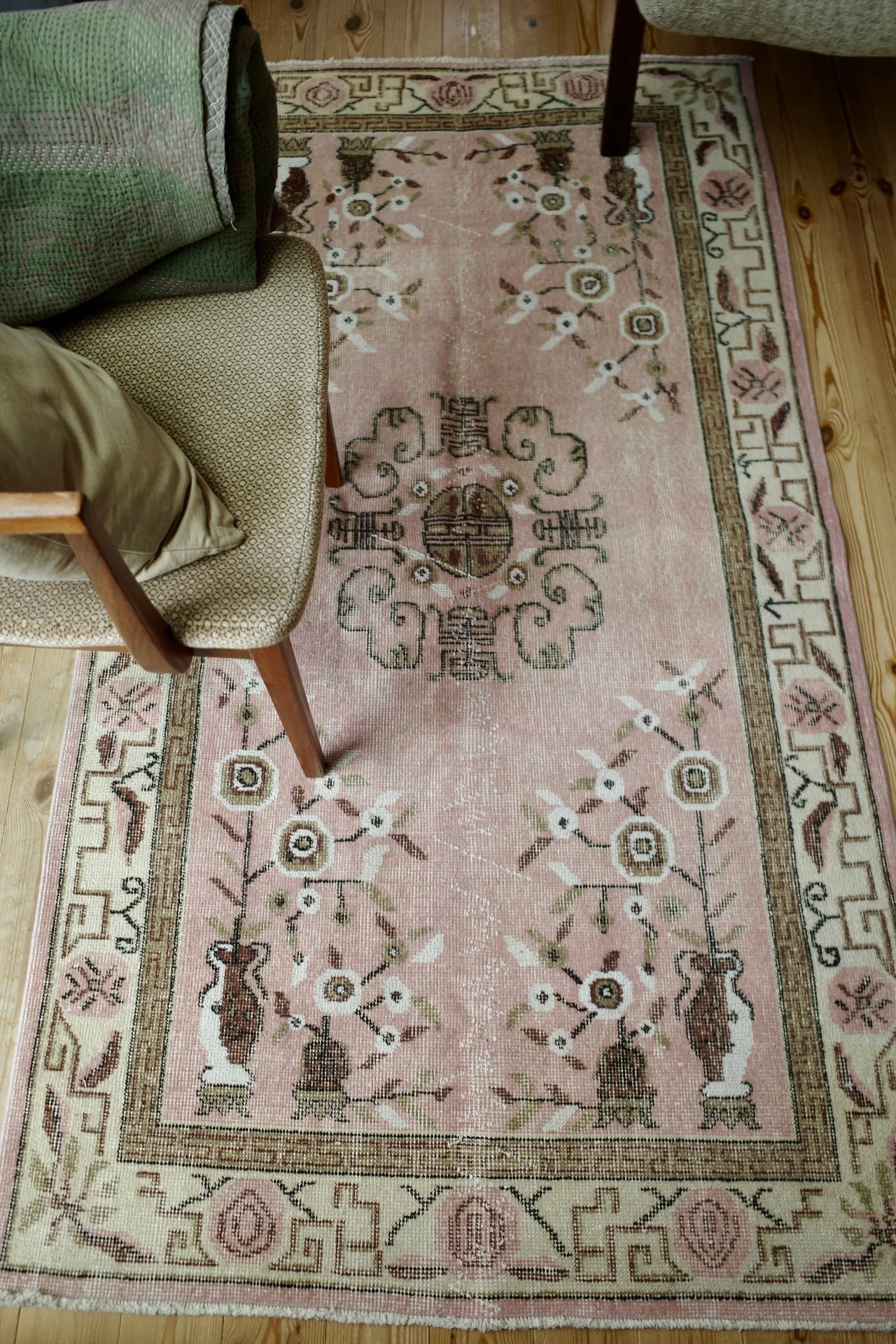 ヴィンテージラグ トルコラグ スモールラグ Vintage rug 09＊ vintage