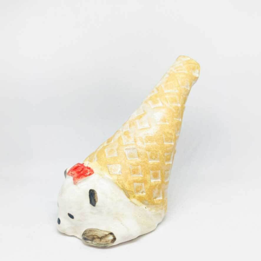 パンダソフトの一輪挿し/ すずきたまみ / 陶芸作品