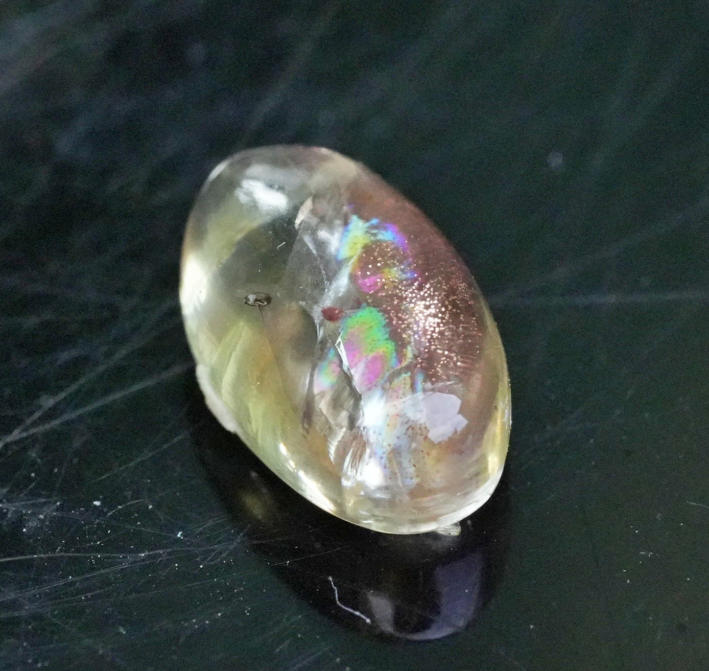 虹入り☆1.0 ct ☆Oregon Sunstone オレゴンサンストーン s1541