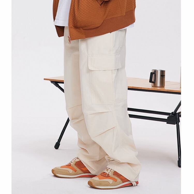 ★LOOSE STRAIGHT CASUAL PARACHUTE PANTS　　　A0713