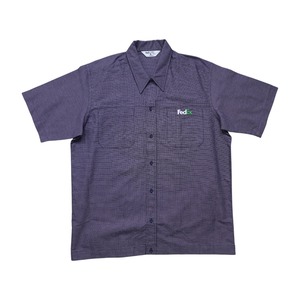 FEDEX GROUND EMBROIDERED LOGO WORK SHIRT SIZE L (DEADSTOCK)