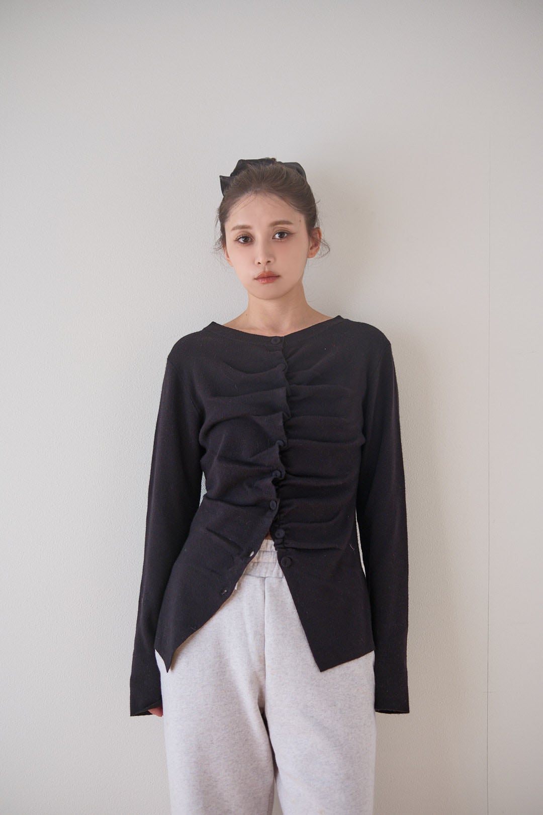 Drape Cardigan /ドレープカーディガン Black
