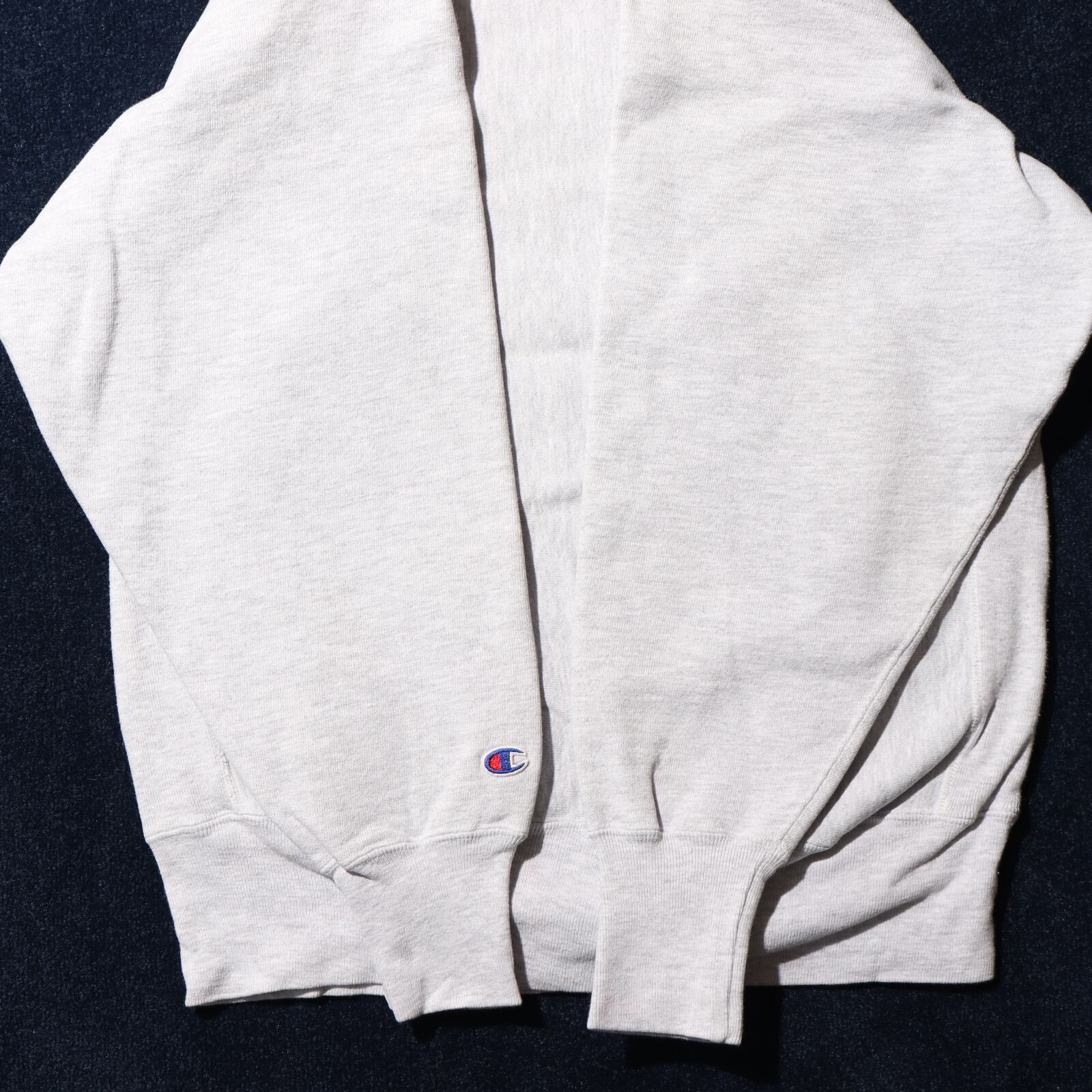 XL グレー 目無し無地 90s リバースウィーブ チャンピオン スウェット 