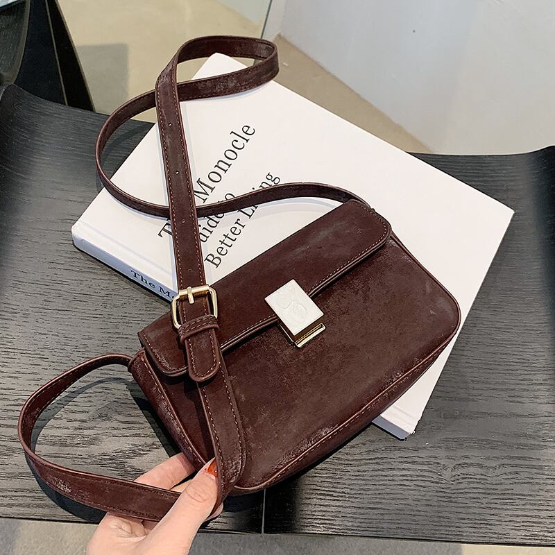 香港スタイルのレトロバッグ女性2020ワイルドクロスボディスモールバッグシンプルファッションショルダーバッグスモールスクエアバッグの新しい流行バージョン Tiancai_Wing_Bag31455709566