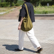 Cotton Hobo bag オリーブ