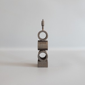 （w36）wood figure 台付