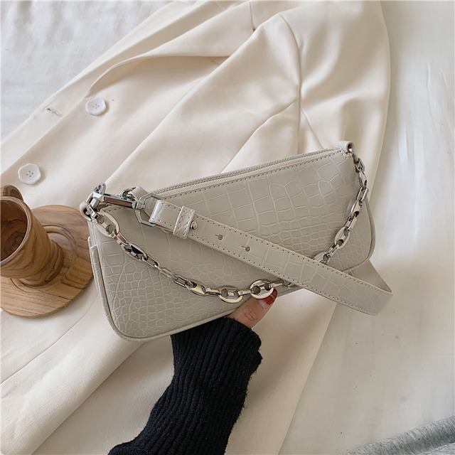 ネット赤い小さなバッグ女性2020新しい波バージョン野生のワニ柄ショルダーバッグ夏のファッションチェーン脇バッグ Tiancai_Wing_Bag9052516