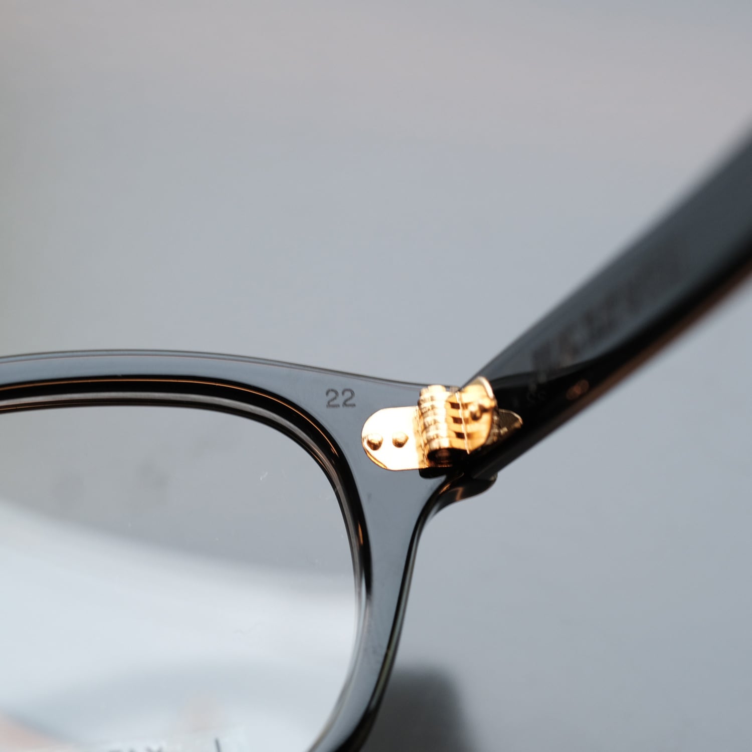 JULIUS TART OPTICAL】AR 48□22 Gold Edition - Black Clear (LARGE