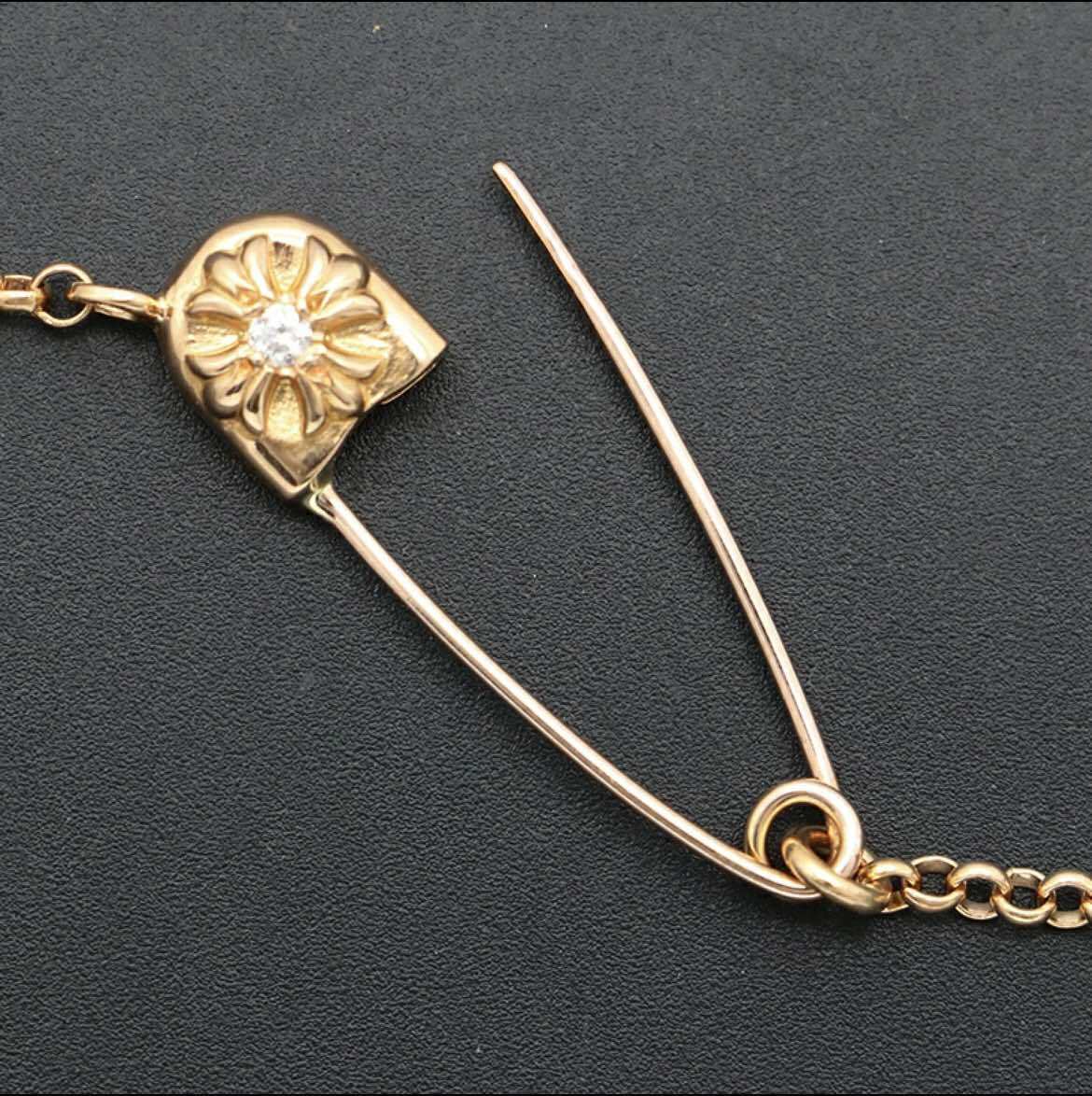 CHROME HEARTS クロムハーツ 22K ダイヤモンド ロールチェーン CH