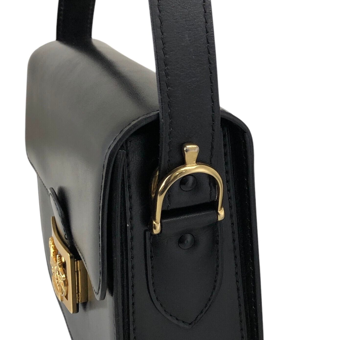 CELINE セリーヌ ショルダーバッグ ブラック 馬車 ホース