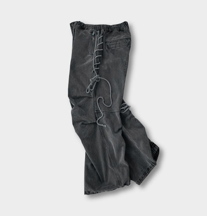 【TREEMINGBIRD】韓国人気◆Rivet Slit Trouser 19e29815e50112261bac7860d7adba