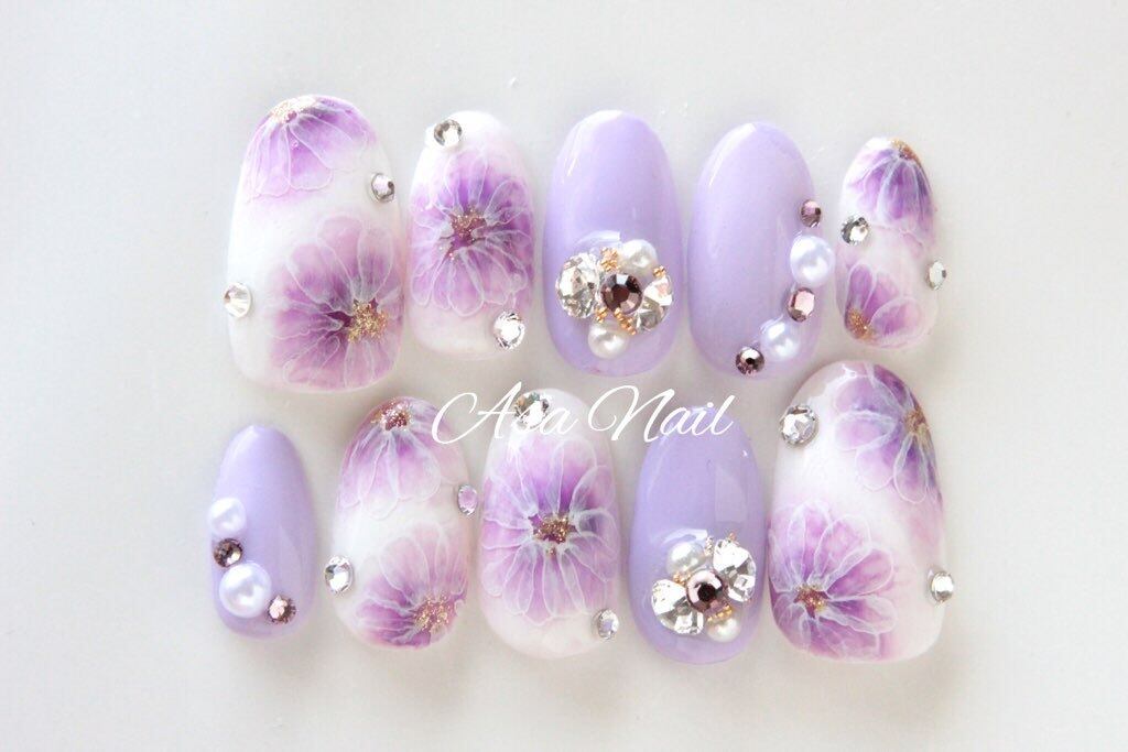 ふんわりたらしこみネイル Asanail