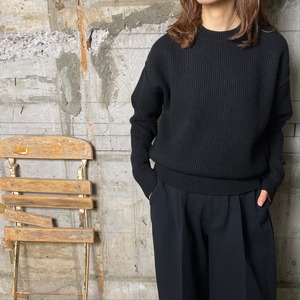 ROUTINE【ルーティーン 】リバーシブル・クルーネック・プルオーバー ( PO-06 / BLACK)  .