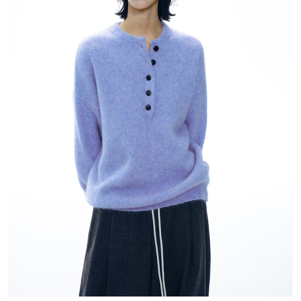 Button Front Knit tops 【5color】 T4122