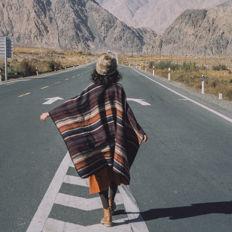 旅行暖かいショールチベット新疆北西民族風マント多機能カーディガン秋と冬の厚いスカーフ外 ドリームホーストラベル婦人服49211159639