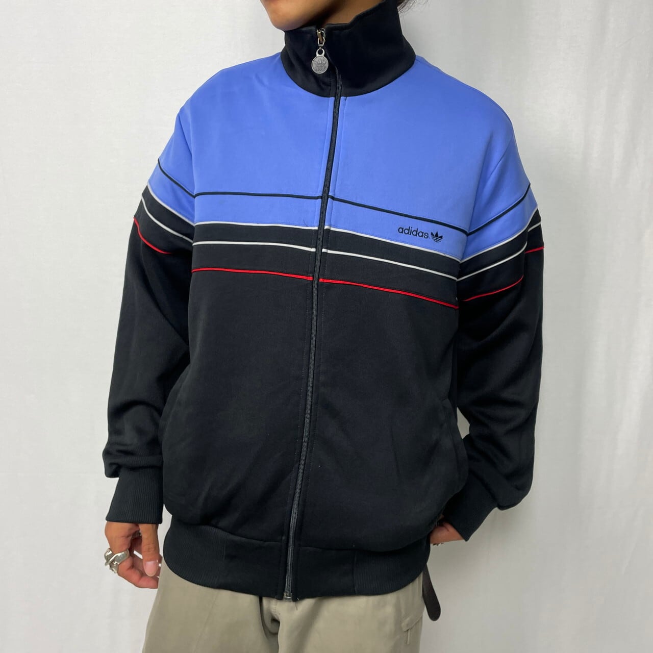 80年代 adidas アディダス ジャージ トラックジャケット メンズL 古着 