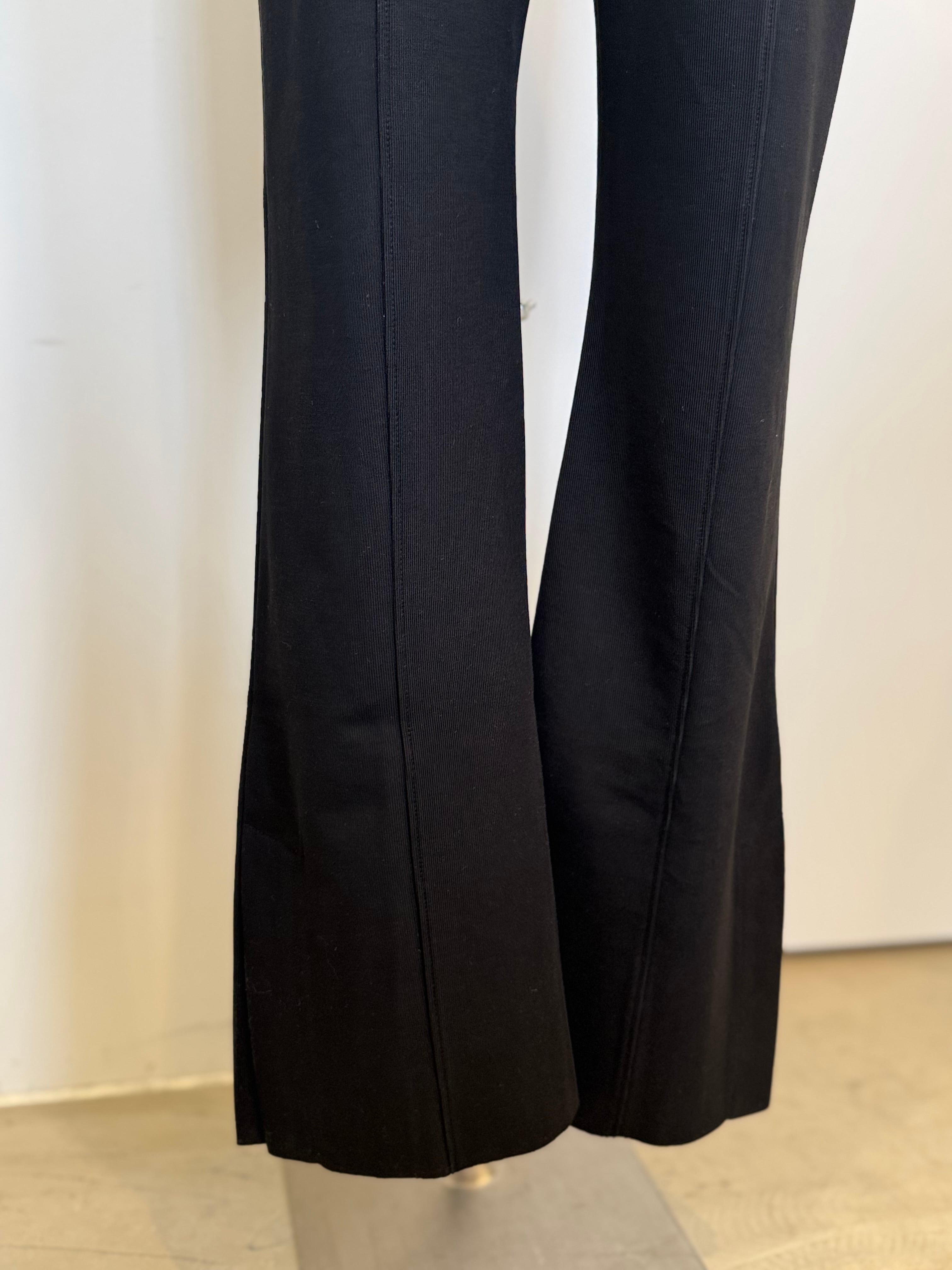 【CHIGNON】ソフトリブフレアパンツ　3861-069GL