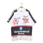 90s ナスカー レーシング USA製 ヴィンテージTシャツ 総柄 スナッポン Dale Earnhardt メンズXL相当 古着 @BZ0393