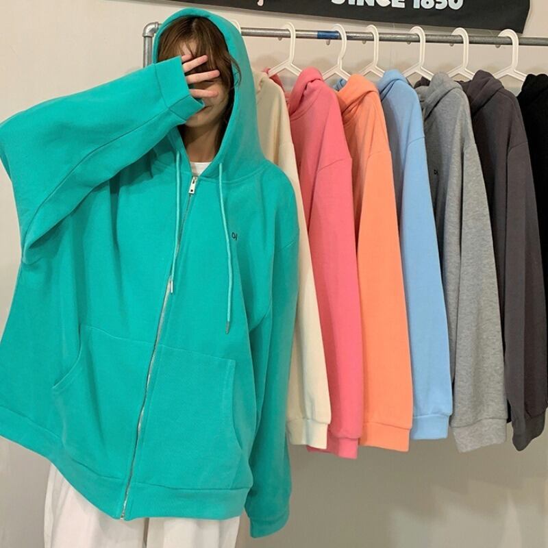 スプリングオータム薄手セーター ルーズフードジャケット トップス 春物 秋物 YY-ファッション2737108250