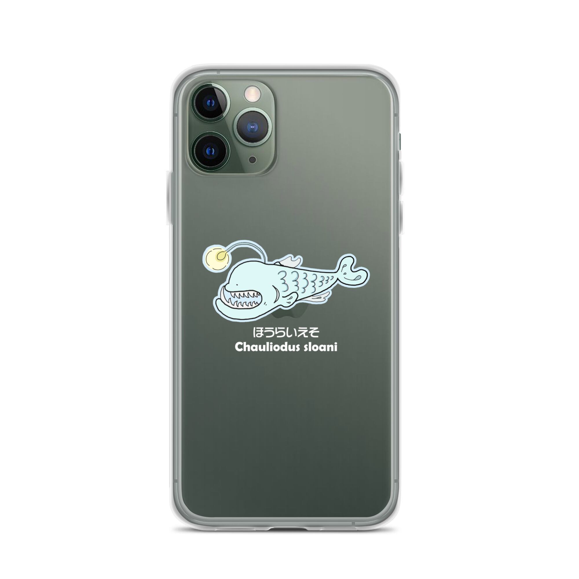 mimosa.9-021】深海魚シリーズ ほうらいえそ（白文字）iPhone®用クリア