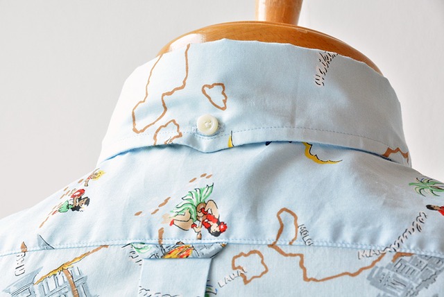 ハリス HARRISS コットン×レーヨンローンプルオーバー風半袖BDシャツ(HS191-69057)サックス サイズ42