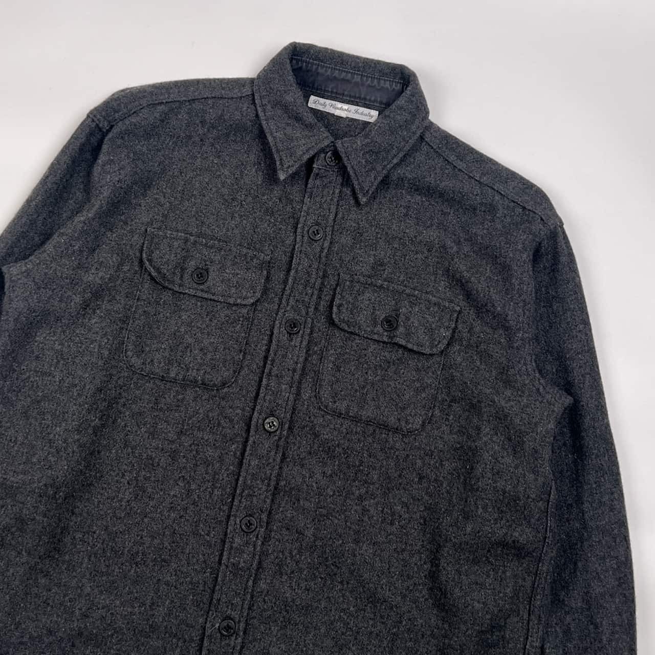 Daily Wardrobe Industry デイリーワードローブインダストリー 起毛 長袖シャツ 0/グレー メンズ