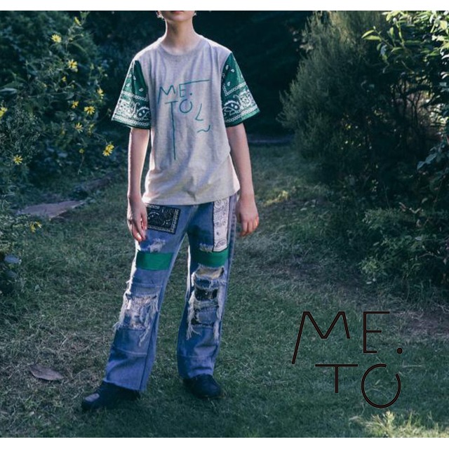 【ME.TO】M120MEATL2 ×Mother’smade remake harf sleebed T-shirt 1(160cm)