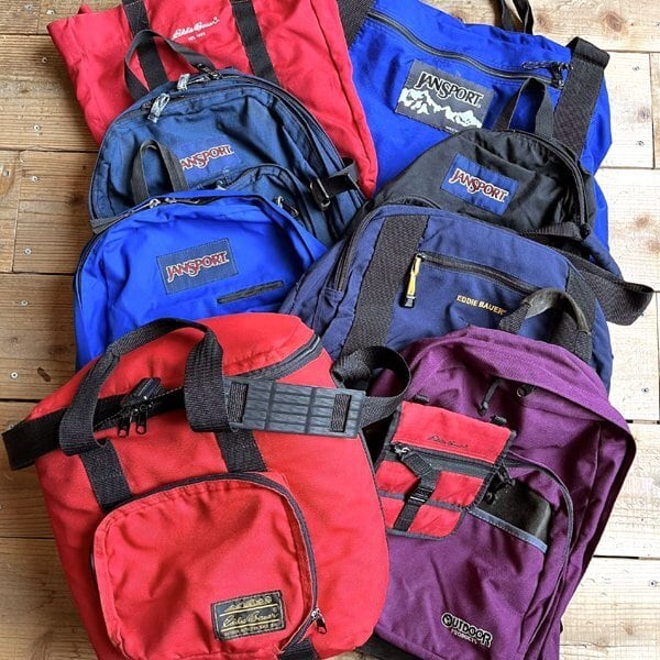 1点物◇エディーバウアー紺ボストンバッグ中古ショルダーバッグ古着