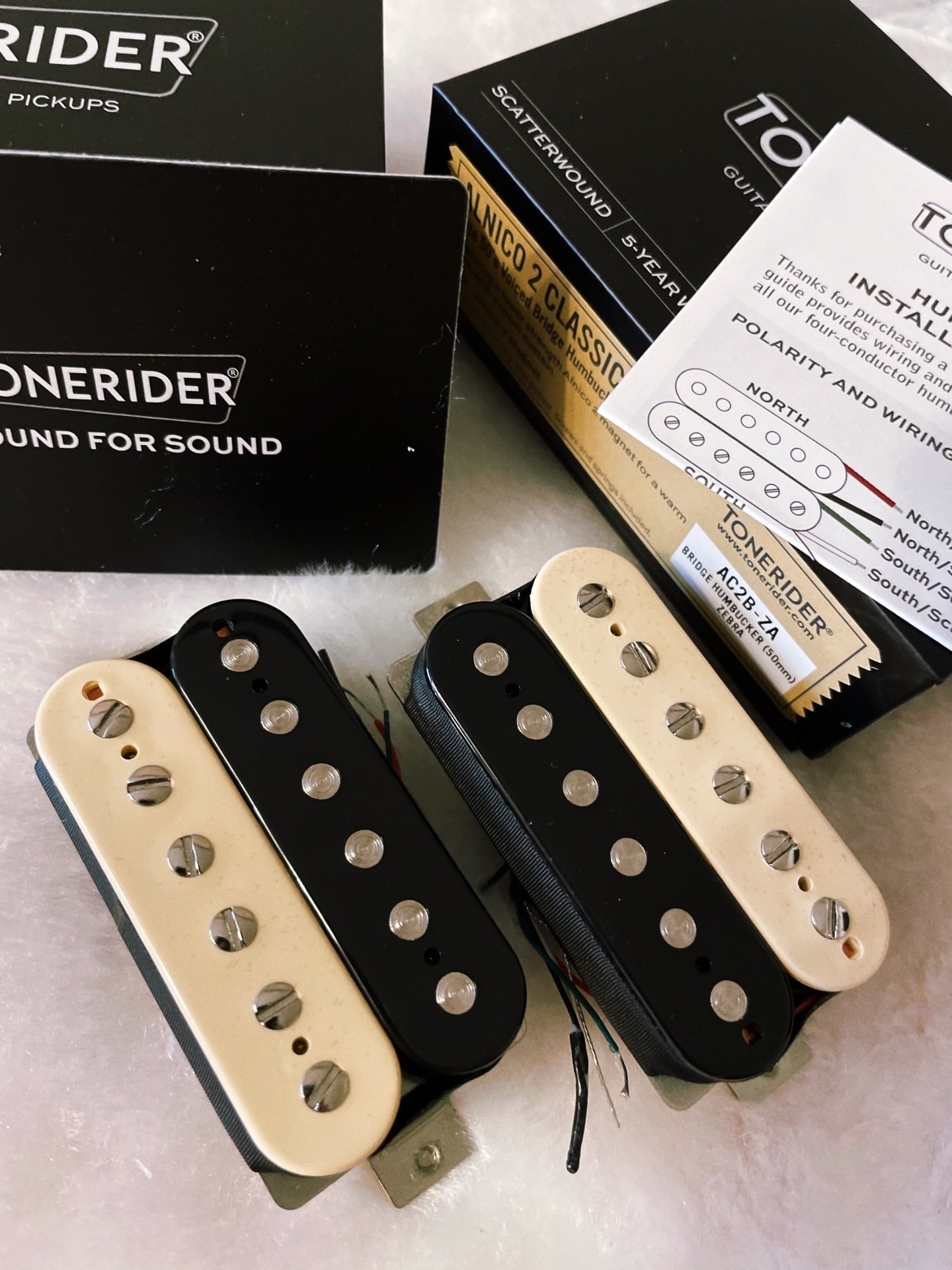 TONERIDER REBEL90 セット ハムバッカーサイズ P90 ニッケルカバー UK