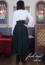 [komagire×Spider Lilyコラボ]フィッシュテールスカート青(受注生産品)