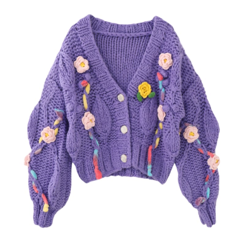 Bloom knit cardigan 00615