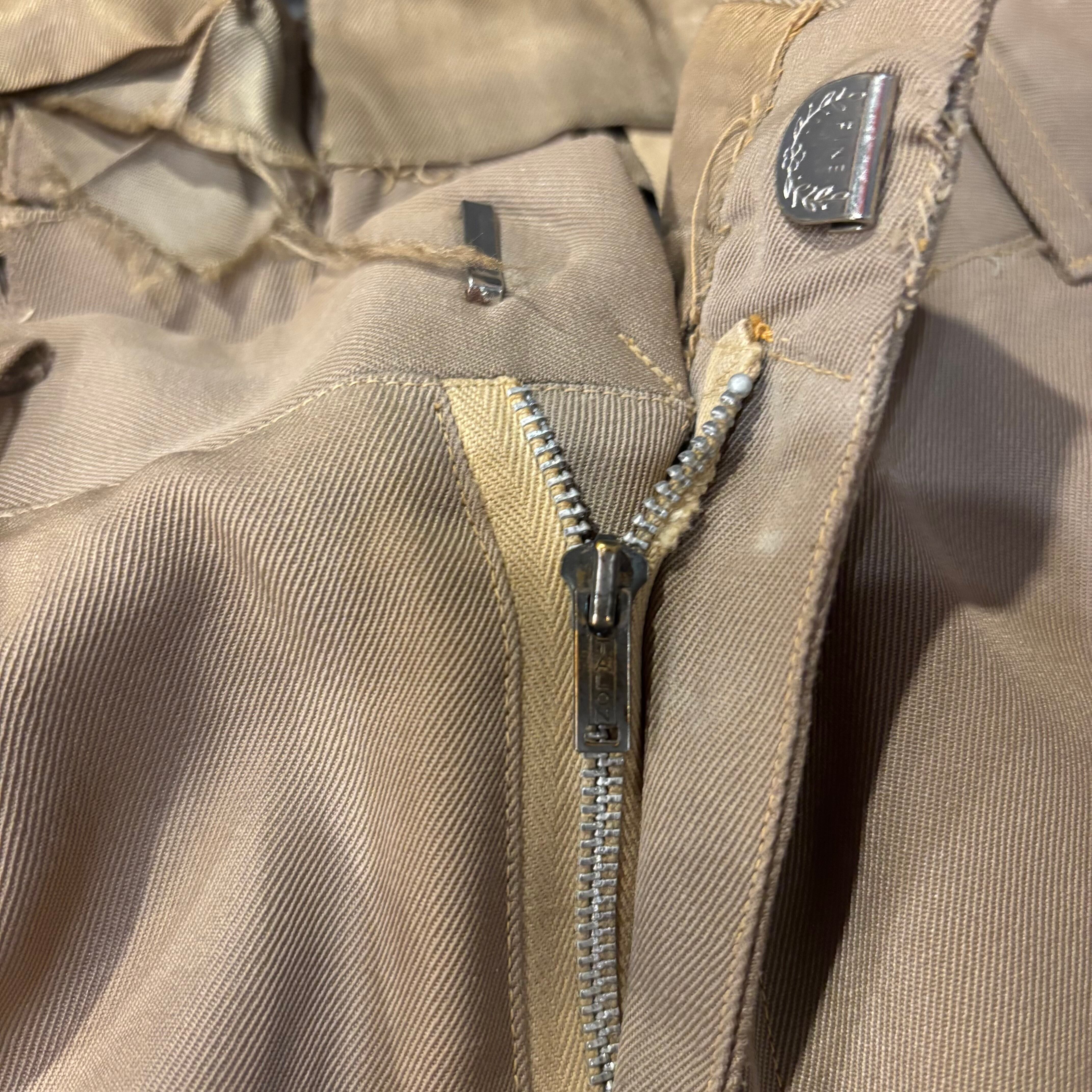50s レーヨンギャバ スラックス ベージュ 40s 60s 50s-60s Rayon Gabardine Slacks | VOSTOK