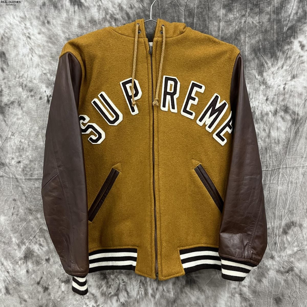 Supreme/シュプリーム【12AW】Hooded Varsity Jacket/フーデッド バーシティ ジャケット/スタジャン/S