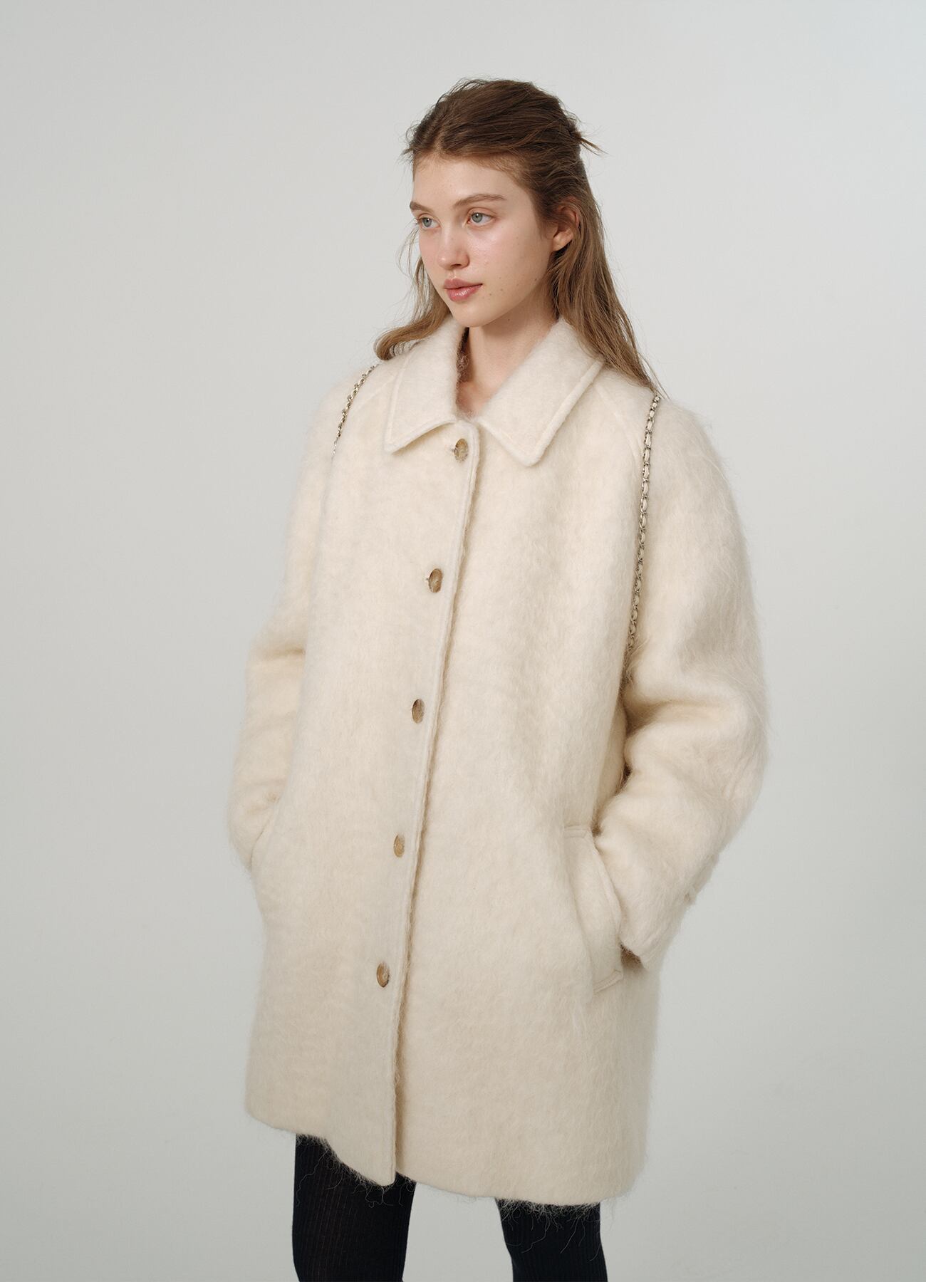The Barnnet] Snow White Half Balmacaan Coat 正規品 韓国ブランド
