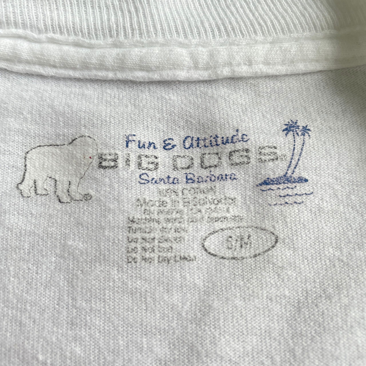 00年代 BIG DOGS ビッグドッグス アニマル バックプリントTシャツ 