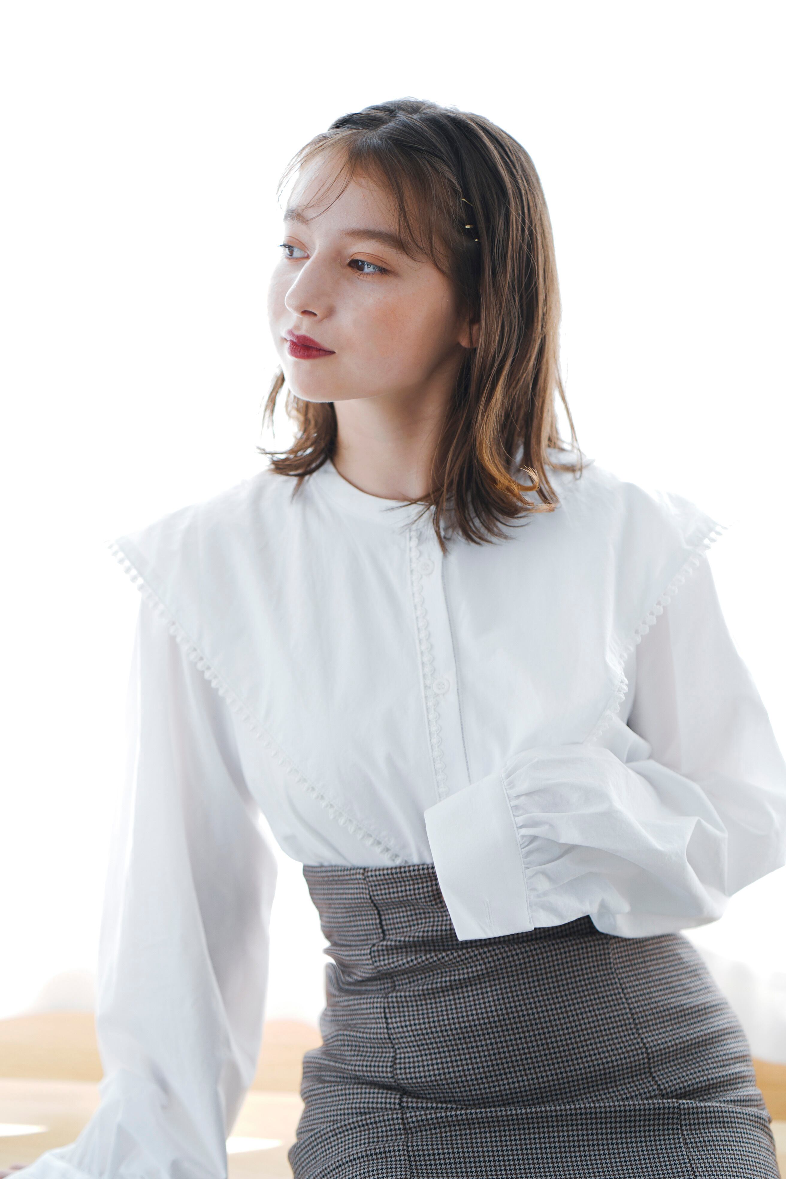 design collar blouse (9/1L-5)