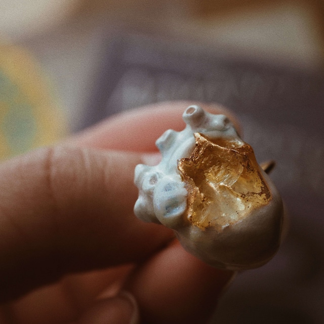 Mermaid's tear and heart  ring