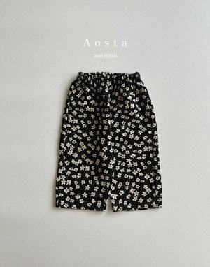 【Aosta】オータムチノパンツ 70~110cm  フラワー 240811