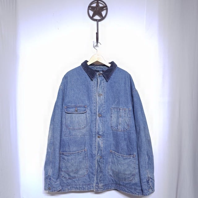 1990s Ralph Lauren Polo Country Blanket Lined Denim Chore Jacket