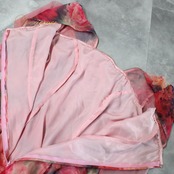 社交ダンス 衣装 スタンダード ドレス ワンピース レッスンウェア パーティドレス レディース U:NA ピンク系 グリーン系 オレンジ系 レース カラフル 花柄風 フレアスカート ティアード風 ひざ丈 ロング丈 ロングスカート 練習用 パーティー スタンダード用 ワルツ フォーマル サイズ9号 ファスナー ポリエステル 薄手素材 上品 大人可愛い ダンス衣装 発表会 舞台映え