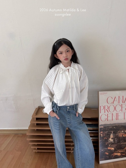 matilda & lee［取寄］pintuck shirring blouse 26autumn 핀턱셔링블라우스