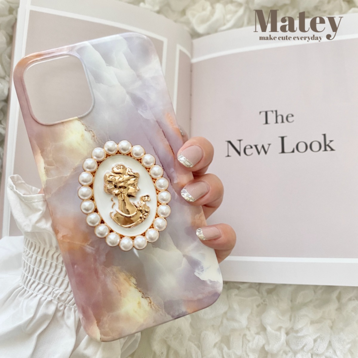 Matey original♡ 大理石カメオiPhoneケース | Matey