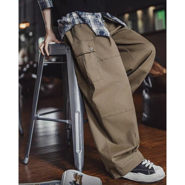 American Retro Casual Wide leg Pants 125553