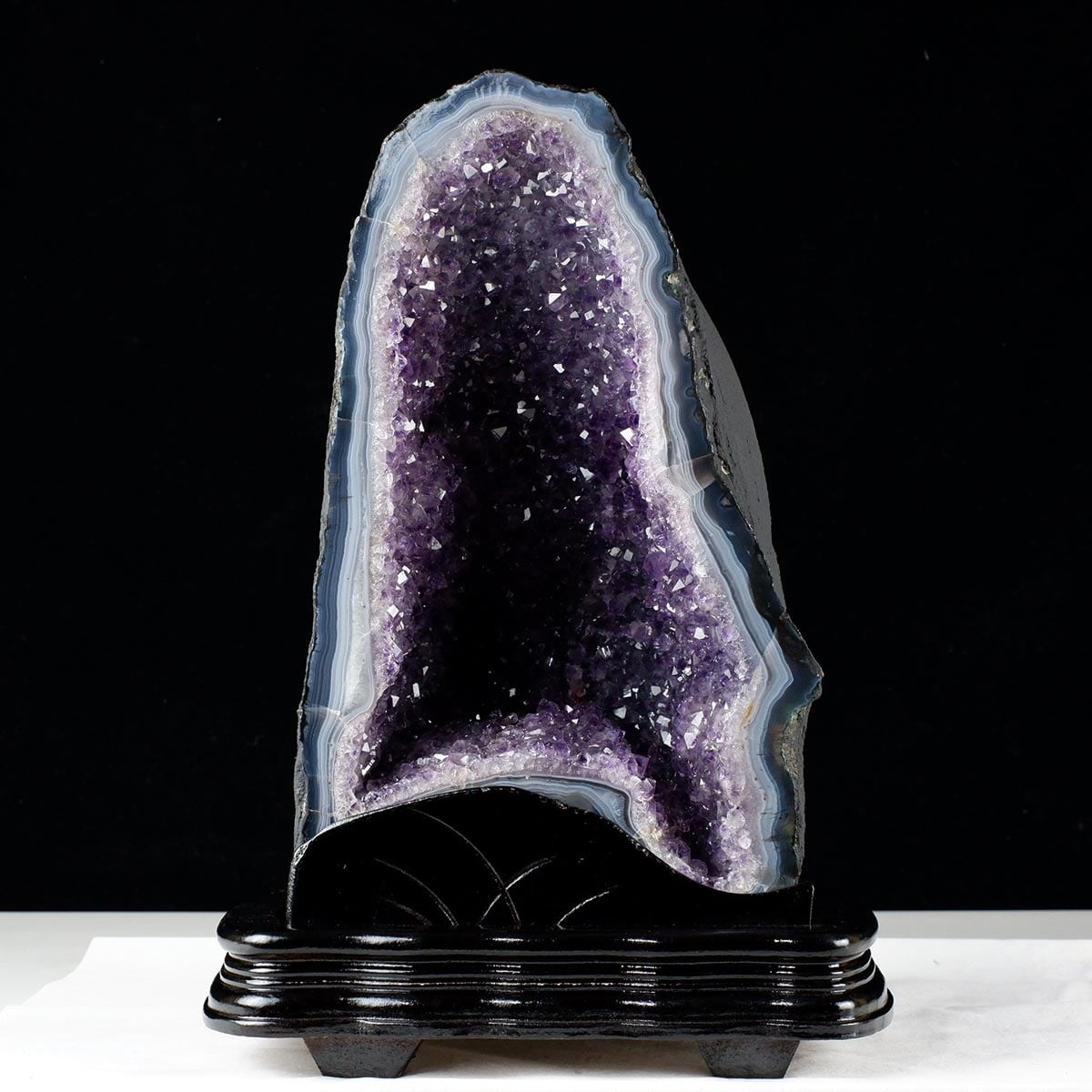 10.5Kg アメジストドーム ブラジル産 アメジスト ドーム 原石 置物 台座付属 一点物 174-2222