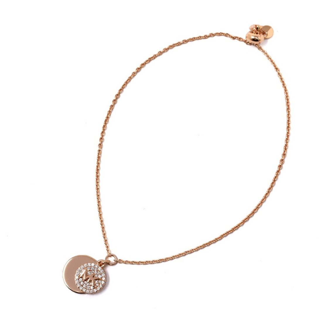 正規品】MICHAEL KORS LOVE プレートネックレス ラインストーン 