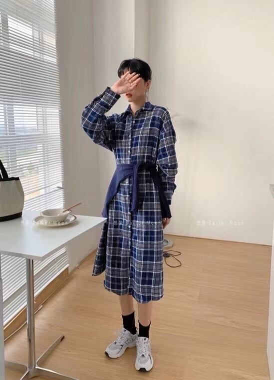 ネルシャツワンピース　AJ33167-5092