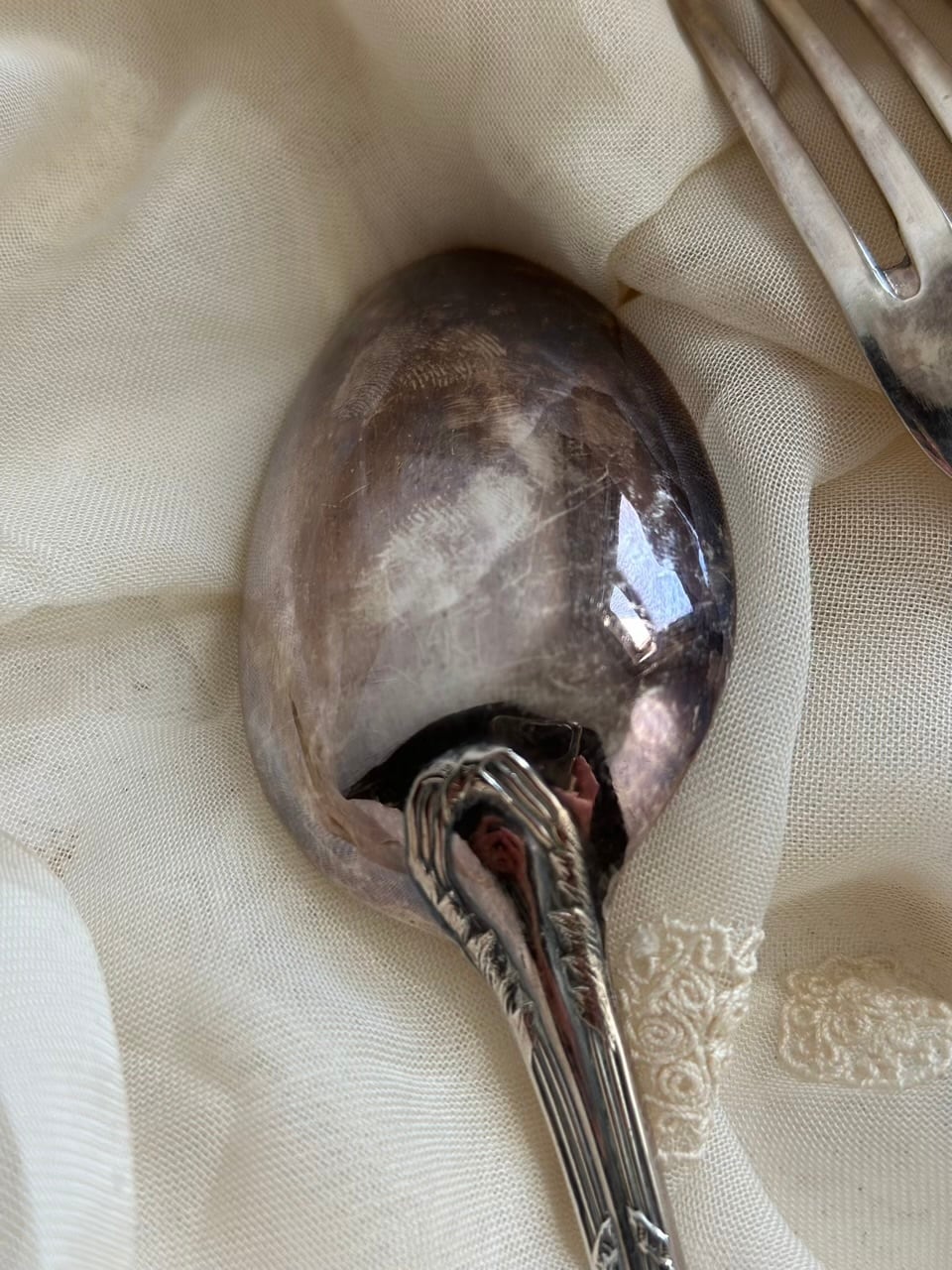 純銀プレート ディナーカトラリーセット 21cm 箱付き | Brocante de La