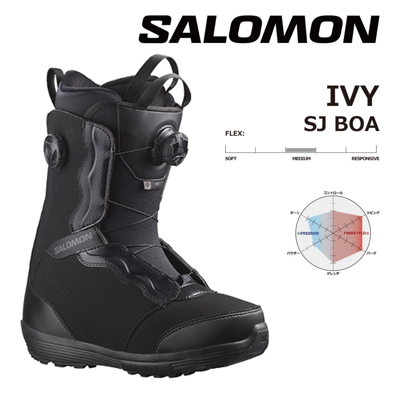 【新品未使用】SALOMON IVY BOA SJ 22-23