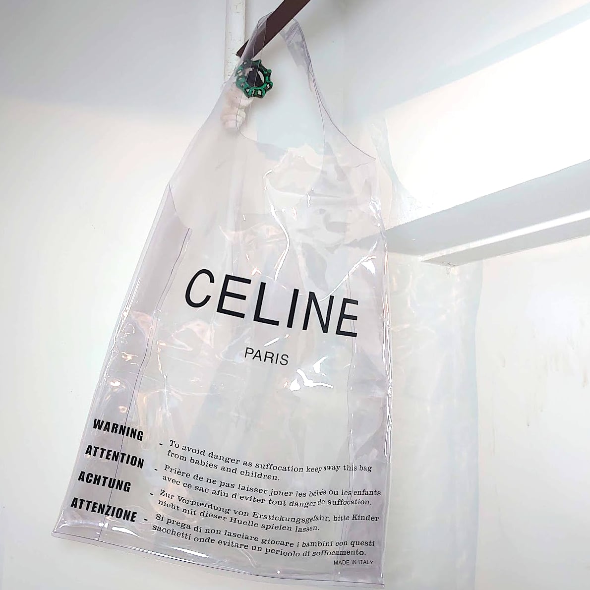 SALE！】CELINE セリーヌ ビニールバッグ クリアバッグ トートバッグ