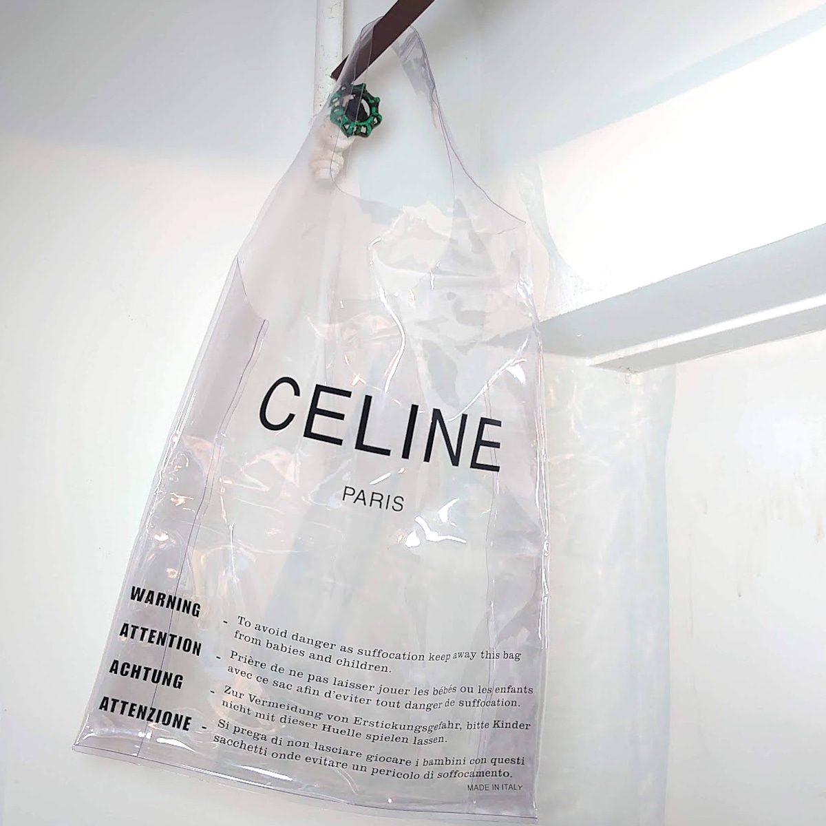 CELINE セリーヌ ビニールバッグ クリアバッグ トートバッグ レア